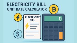 Electricity Bill Unit Rate Calculator