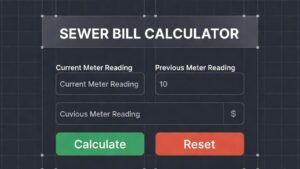 Sewer Bill Calculator