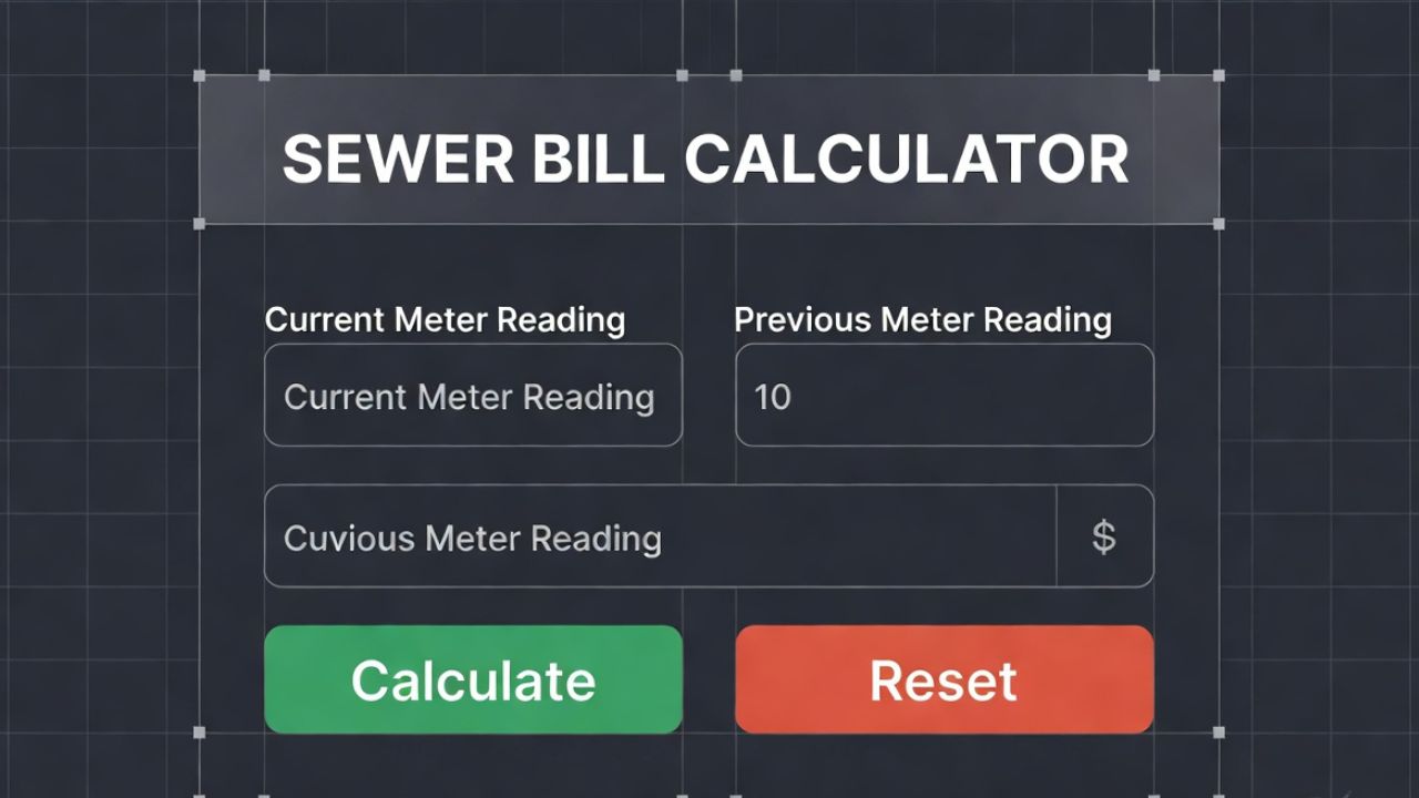 Sewer Bill Calculator