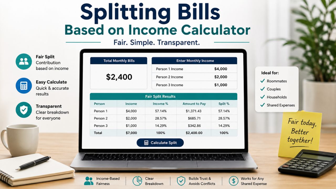 Splitting Bills Based on Income Calculator